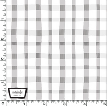 Load image into Gallery viewer, Michael Miller - To the Moon & Back - Sweet Plaid Grey - 1/2 YARD CUT