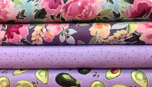 Load image into Gallery viewer, Riley Blake - Lucy June - Avocados Lilac - 1/2 YARD CUT