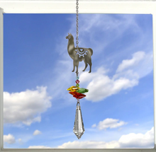 Load image into Gallery viewer, Llama Crystal Fantasy Suncatcher
