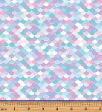 Load image into Gallery viewer, Benartex - Mystical Mermaids - Mermaid Scales Multi - 1/2 YARD CUT