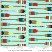 Load image into Gallery viewer, Moda Fabrics - Lakeside Story - Oars - 1/2 YARD CUT - Dreaming of the Sea Fabrics