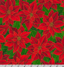 Load image into Gallery viewer, Robert Kaufman - Holiday Flourish - Poinsettia - 1/2 YARD CUT