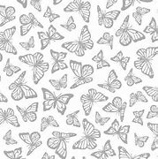 Load image into Gallery viewer, Windham Fabrics - Precious Metals - Silver Butterflies on White - 1/2 YARD CUT