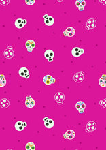 Load image into Gallery viewer, lewis and irene sugar skulls glow pink