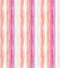 Load image into Gallery viewer, pink purple light tan orange fuchsia watercolor stripe white striped out summer lovin' dear Stella fabric
