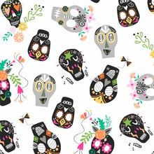 Load image into Gallery viewer, Windham - Fiesta - Painted Sugar Skulls - 1/2 YARD CUT