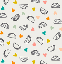Load image into Gallery viewer, art gallery fabrics taco love light hearts