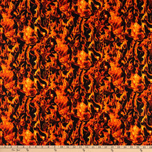 Load image into Gallery viewer, Timeless Treasures - Black Fire/Flames - 1/2 YARD CUT