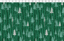 Load image into Gallery viewer, Clothworks - Scandinavian Winter - Boreal Forest - 1/2 YARD CUT