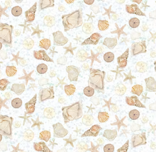 Load image into Gallery viewer, P&amp;B Textiles - Sea Whispers - Tossed Shells - 1/2 YARD CUT

