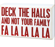Load image into Gallery viewer, Deck the Halls Block Sign
