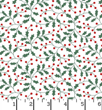 Load image into Gallery viewer, Maywood Studios - Merry Mix - Holly and Berries - 1/2 YARD CUT
