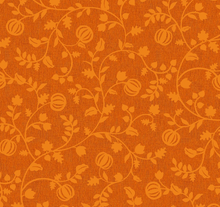 Load image into Gallery viewer, Maywood Studios - Pumpkin Grove - Orange Pumpkin Vines - 1/2 YARD CUT
