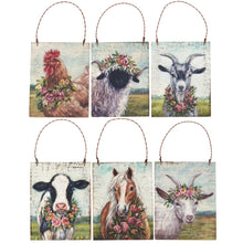Load image into Gallery viewer, Floral Farm Animals Hanging Decor
