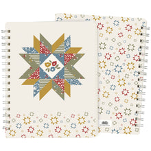 Load image into Gallery viewer, Star Quilt Spiral Notebook
