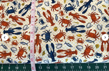 Load image into Gallery viewer, Paintbrush Studio - Sailor's Life for Me - Shellfish Toss - 1/2 YARD CUT
