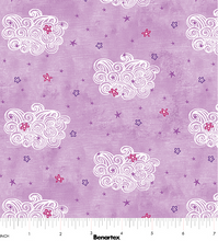 Load image into Gallery viewer, Benartex - Dreamers - Fantasy Clouds Lilac - 1/2 YARD CUT
