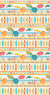 Benartex - Beach Retreat - Stripe Multi - 1/2 YARD CUT