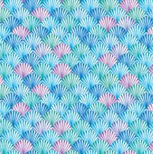 Load image into Gallery viewer, Benartex - Swim with Me - Scalloped Shells Blue - 1/2 YARD CUT
