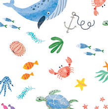 Load image into Gallery viewer, Benartex - Swim with Me - Ocean Life - 1/2 YARD CUT

