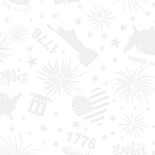 Load image into Gallery viewer, Benartex - Star Spangled Whites - Patriotic Icons - 1/2 YARD CUT
