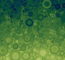 Load image into Gallery viewer, Camelot - Sonny in the Sunflowers - Abstract Ombre Green - 1/2 YARD CUT
