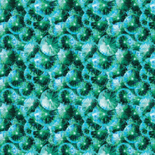 Load image into Gallery viewer, Camelot - Kaleidoscope - Stained Glass Umbrellas - Aqua - 1/2 YARD CUT
