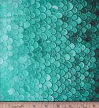 Load image into Gallery viewer, Camelot - Kaleidoscope - Ombre Raindrops - Aqua - 1/2 YARD CUT
