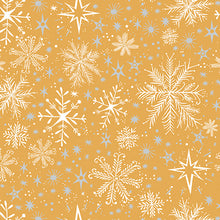 Load image into Gallery viewer, Benartex - Magical Season - Snow Frost - Gold - 1/2 YARD CUT
