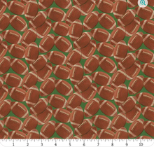 Load image into Gallery viewer, Benartex - Touchdown - Footballs - 1/2 YARD CUT
