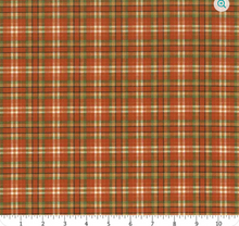 Load image into Gallery viewer, Benartex - Touchdown - Plaid - Rust/Green - 1/2 YARD CUT
