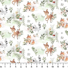Load image into Gallery viewer, Springs Creative - Nursery Flannel - Nature Baby - FLANNEL - 1/2 YARD CUT
