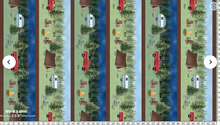 Load image into Gallery viewer, Wilmington Prints - Evergreen Escape - Repeating Stripe - 1/2 YARD CUT
