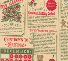 Load image into Gallery viewer, Moda Fabrics - Holiday Cheer - North Pole News Natural - 1/2 YARD CUT
