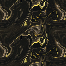 Load image into Gallery viewer, Camelot - Gilded - Ripples Metallic Ink - Black - 1/2 YARD CUT

