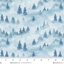 Load image into Gallery viewer, Henry Glass &amp; Co - Valley View - Turquoise Trees - 1/2 YARD CUT
