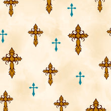Load image into Gallery viewer, QT Fabrics - Amazing Grace - Crosses - 1/2 YARD CUT
