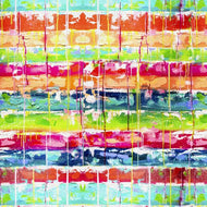 3 Wishes - Seaside Summer - Summer Stripe - 1/2 YARD CUT
