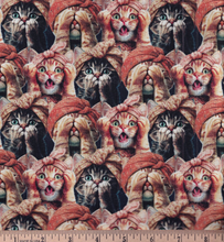 Load image into Gallery viewer, 3 Wishes - Please Seat Yourself - Three Wise Cats - 1/2 YARD CUT
