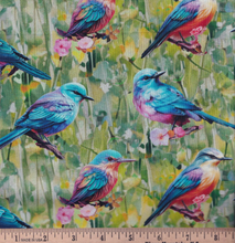 Load image into Gallery viewer, 3 Wishes - Spring into Beauty - Bird Perch - 1/2 YARD CUT
