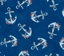 Load image into Gallery viewer, 3 Wishes - Ahoy Mate - Anchors Away - 1/2 YARD CUT
