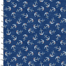 Load image into Gallery viewer, 3 Wishes - Ahoy Mate - Anchors Away - 1/2 YARD CUT
