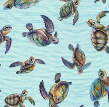 Load image into Gallery viewer, End of Bolt - Endless Blues - Sea Turtles - 30"
