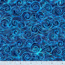Load image into Gallery viewer, QT Fabrics - Oceana - Waves Ocean - 1/2 YARD CUT
