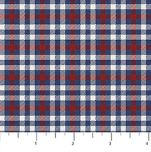 Load image into Gallery viewer, Northcott - Cowboy Blues - Small Check - Cream Multi - 1/2 YARD CUT
