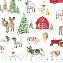 Load image into Gallery viewer, Northcott - Barnyard Christmas - Scenic - 1/2 YARD CUT
