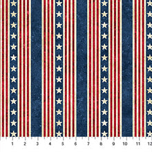 Load image into Gallery viewer, Northcott - Stonehenge Stars &amp; Stripes 14 - Stripe - 1/2 YARD CUT
