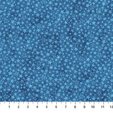 Load image into Gallery viewer, Northcott - Stonehenge Stars &amp; Stripes 14 - Tonal Stars Blue - 1/2 YARD CUT
