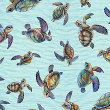 Load image into Gallery viewer, End of Bolt - Endless Blues - Sea Turtles - 30"

