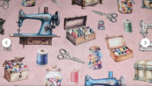 Load image into Gallery viewer, QT Fabrics - In Stitches - Everything Sewing - 1/2 YARD CUT
